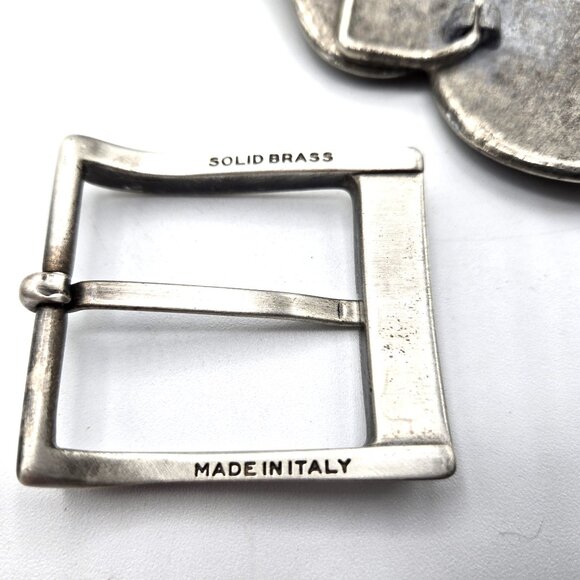 3 Fun Belt-Buckles Men Women 1 from Italy 1 Handcrafted Red 1 Gold-Tone - Picture 4 of 6